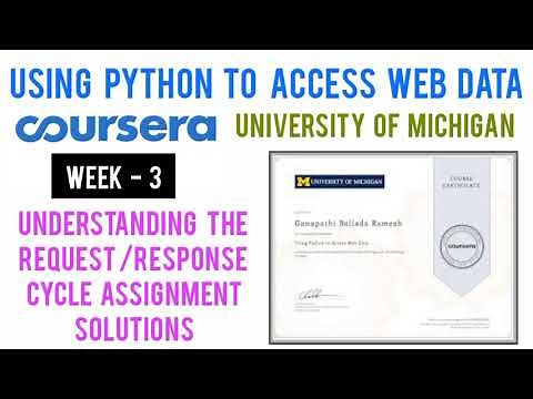 Coursera: Using Python to Access Web Data Understanding The Request/Response Cycle Assignment Answer