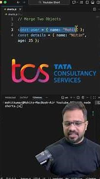 Merge Two JavaScript Objects | #coding #interview #dsa #mohitdecodes