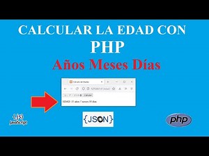 Calcular la edad de una persona usando PHP, retorna Años Meses Días