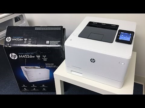 HP Color Laserjet M452dw Unboxing and Review!