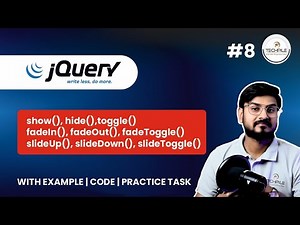 jQuery Effects Explained | hide(), show(), toggle(), slide & fade Methods | jQuery Tutorial