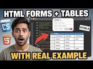 HTML Forms & Tables Tutorial 🔥 Real Web Example