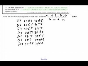 Algorithms: Linear Search Example 2