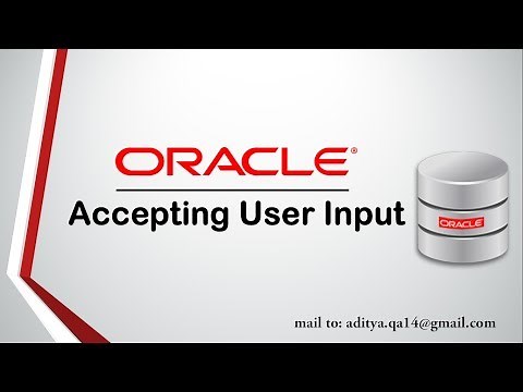 PL/SQL Tutorial | Accepting User input |Prompt input in Oracle Database