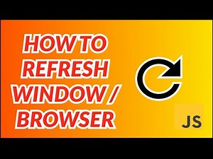 ✅Solved: How refresh window using html and javascript [2 simple methods]