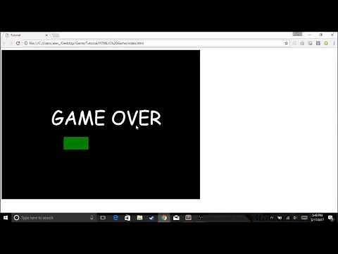 How to make your first HTML/JavaScript Game! 4 - Adding score and Game Over screen