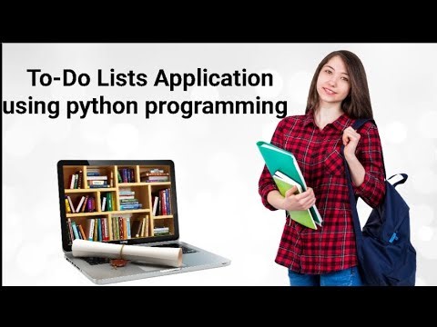 A To-Do List application using Python allowing users to create, update, and track their to-do lists