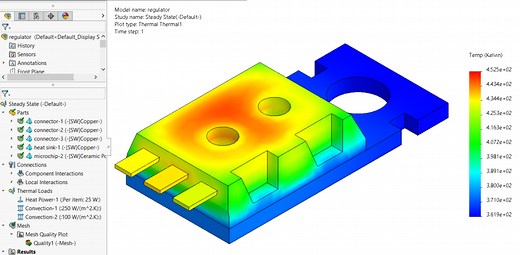 How to Set Up a Thermal Study in SOLIDWORKS Simulation Professional