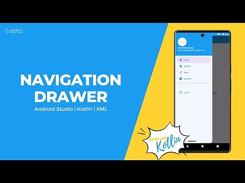 Navigation Drawer in Android Studio using Kotlin | Explanation
