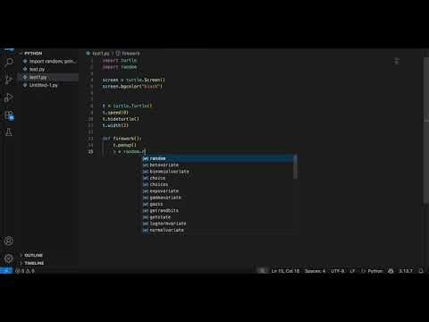 I Made Fireworks in Python Turtle 🎆