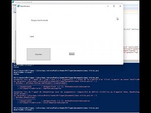 Créer un script Powershell Graphique simplement, avec WPF Et visual Studio community Edition
