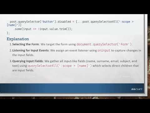 How to Disable Form Submit Button Until All Fields Are Filled Without a Loop