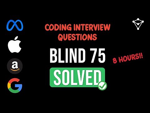 All Blind 75 LeetCode questions SOLVED