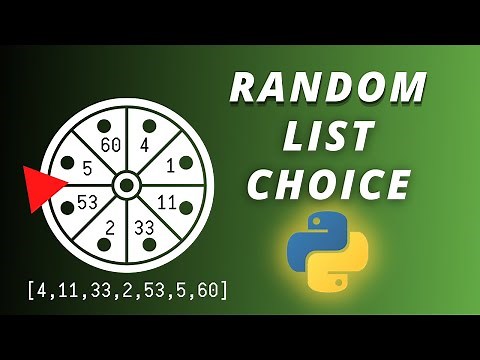 How To Randomly Choose From A List In Python