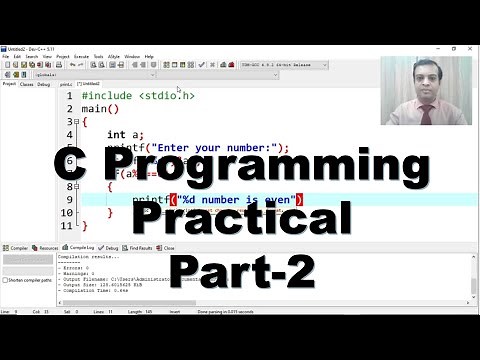 C Programming Practical Part-2 || Scanf and If || Std 10 Computer C language practical