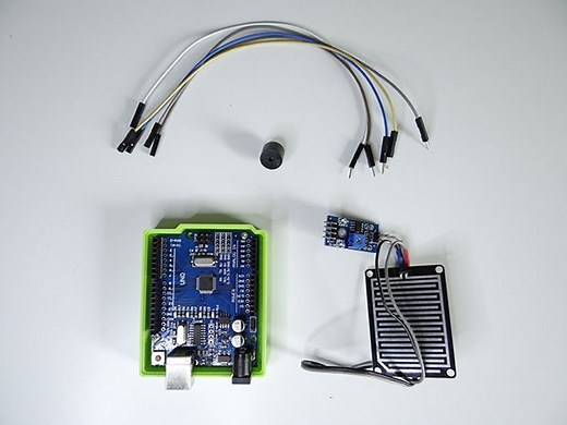 Rain Sensor Arduino Project With Buzzer - Tutorial45