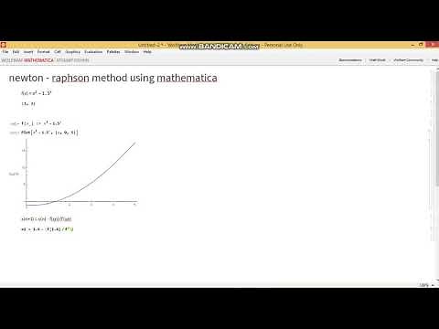 Newton - raphson method using mathematica