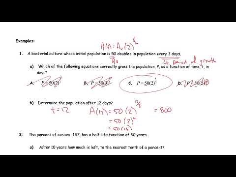 Math 30 2 Exponential Functions Word Problems Lessons