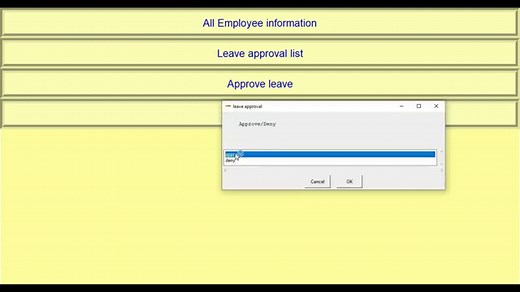 Leave Management System Project in Python with Source Code