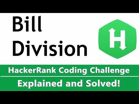 Bill Division HackerRank Coding Solution