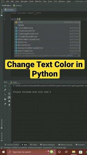 Change Text Color in Python