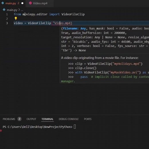 Convert Video File to Audio File in python using 3 lines of Code.#python#programming#shorts#coding