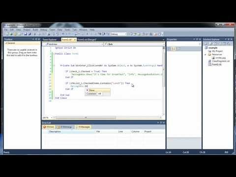 Visual Basic Tutorial 23 - Introduction to the Graphical User Interface
