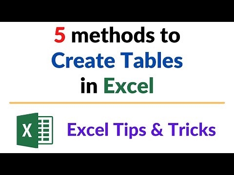 5 Methods to Create Excel Table [Macro to create Excel Table]