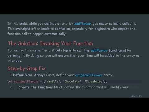 How to Fix Unshift Not Working in a Function in JavaScript