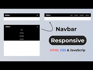 🔧 Crea un Navbar Responsive con Animaciones | HTML, CSS y JavaScript Paso a Paso
