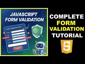 Form Validation in JavaScript, Complete Form Validation, JavaScript Registration Form Validation