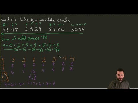 Validating Credit Cards with Luhn Check Algorithm