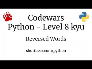 Codewars - Python - Reversed Words