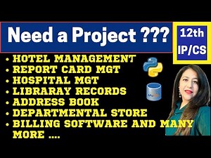 Need a Project for Class 12th IP or CS? Download it from here,Complete Project Code #project #python