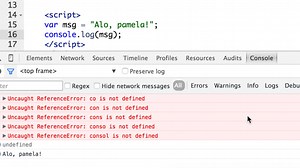 Debugging webpages with the browser console
