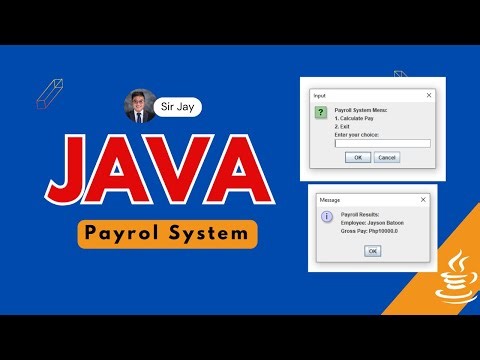 JAVA | Payroll System Tagalog | JOptionPane