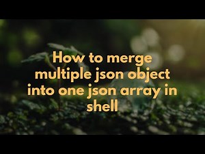How to merge multiple json object into one json array in shell
