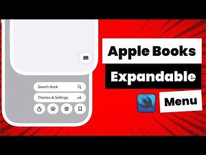 Apple Books Expandable Menu | SwiftUI | Xcode