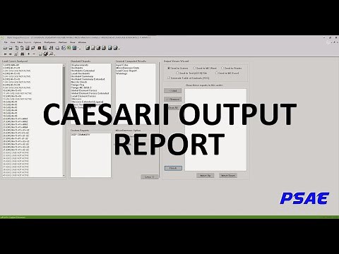 CAESARII OUTPUT REPORT READING