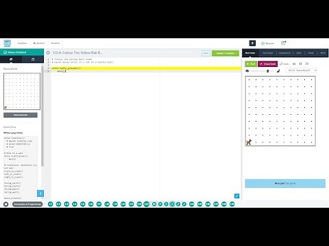 1.13.4: Follow The Yellow Ball Road codehs python
