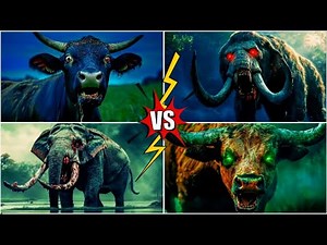Cow vs. Elephant Zombie Animals