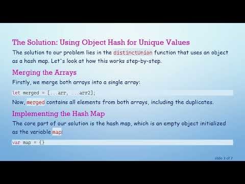 Understanding Object Hash in JavaScript to Remove Duplicates from Arrays