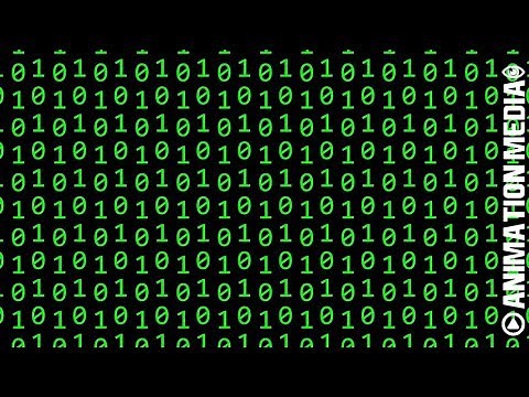 BINARY COMPUTER ONES AND ZEROS CODE ANIMATION BACKGROUND OVERLAY [CCM]