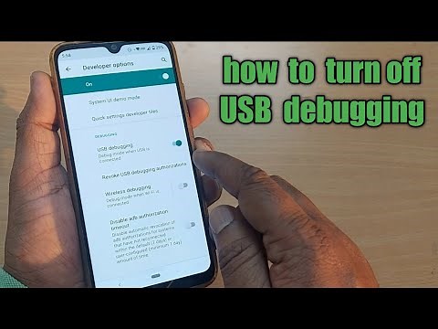 how to turn off USB debugging on android phone