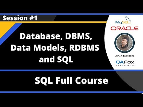 SQL - Part 1 - Database Concepts (Database, DBMS, Data Models, RDBMS and SQL)