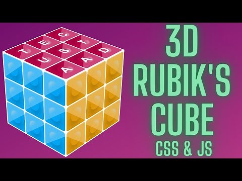 3D Rubik's Cube With Html, Css and Js