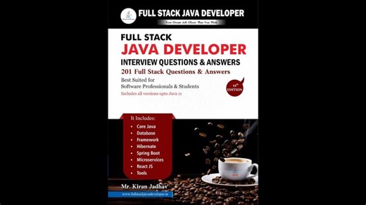 Full Stack Java Developer Book | Preview by Mr. Kiran Jadhav | Contact: +91 7887575991 | Kiran Jadhav