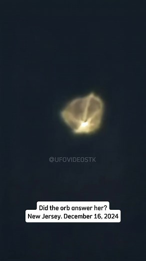 UFO Sighting in New Jersey: Angelic Orb Caught on Camera