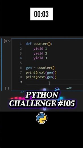 Can You Solve This Python Yield Generator Challenge? 🐍 #PythonChallenge