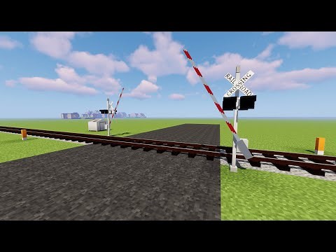 Minecraft Railroad Crossing Tutorial
